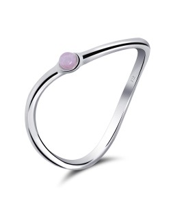 Rose Quartz Silver Rings NSR-2477-RQ